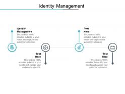 Identity management ppt powerpoint presentation ideas background images cpb