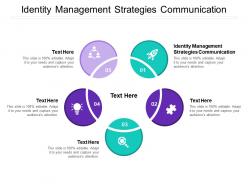 Identity management strategies communication ppt powerpoint pictures graphics cpb