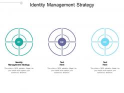 Identity management strategy ppt powerpoint presentation show deck cpb