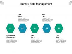 Identity role management ppt powerpoint presentation gallery graphics example cpb