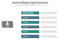 Identity verification digital onboarding ppt powerpoint presentation portfolio clipart cpb