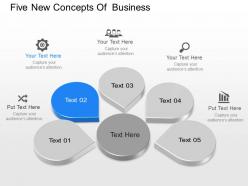 If five new concepts for business diagram powerpoint template
