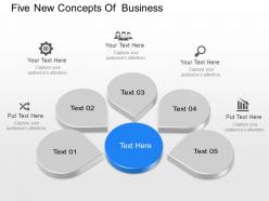 If five new concepts for business diagram powerpoint template