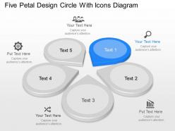 Ig Five Petal Design Circle With Icons Diagram Powerpoint Template