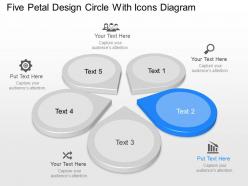 Ig five petal design circle with icons diagram powerpoint template