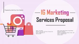 IG Marketing Services Proposal Powerpoint Presentation Slides