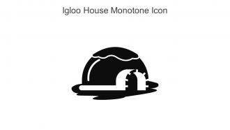 Igloo House Monotone Icon In Powerpoint Pptx Png And Editable Eps Format