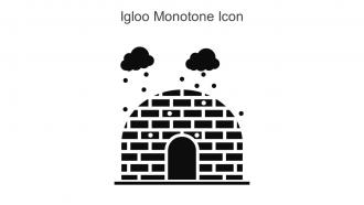 Igloo Monotone Icon In Powerpoint Pptx Png And Editable Eps Format
