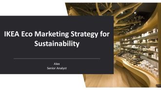 IKEA Eco Marketing Strategy For Sustainability PPT PowerPoint AT