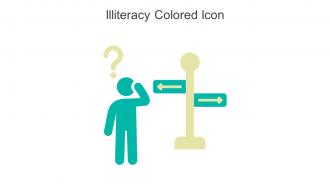 Illiteracy Colored Icon In Powerpoint Pptx Png And Editable Eps Format