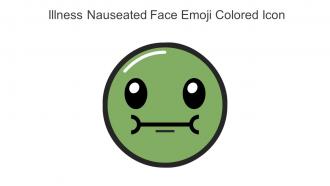 Illness Nauseated Face Emoji Colored Icon In Powerpoint Pptx Png And Editable Eps Format