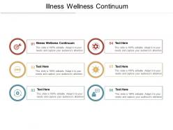 Illness wellness continuum ppt powerpoint presentation infographic template example file cpb