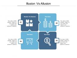Illusion vs allusion ppt powerpoint presentation infographic template objects cpb