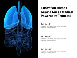 Illustration human organs lungs medical template ppt powerpoint