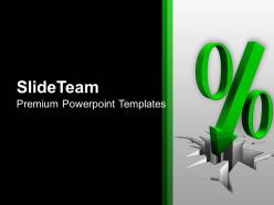 Illustration of green percent sign powerpoint templates ppt themes and graphics 0213
