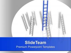 Illustration of ladder of success powerpoint templates ppt themes and graphics 0113