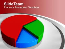 Illustration of pie chart marketing development powerpoint templates ppt themes and graphics 0313