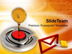 Illustration of protected business email powerpoint templates ppt themes and graphics 0113
