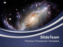Illustration of spiral galaxy powerpoint templates ppt themes and graphics 0213