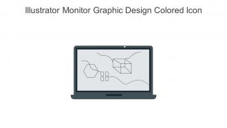 Illustrator Monitor Graphic Design Colored Icon In Powerpoint Pptx Png And Editable Eps Format