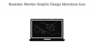 Illustrator Monitor Graphic Design Monotone Icon In Powerpoint Pptx Png And Editable Eps Format