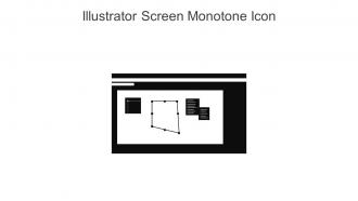 Illustrator Screen Monotone Icon In Powerpoint Pptx Png And Editable Eps Format