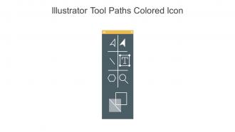 Illustrator Tool Paths Colored Icon In Powerpoint Pptx Png And Editable Eps Format