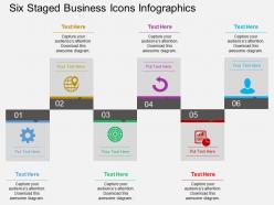 Im six staged business icons infographics flat powerpoint design