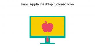 Imac Apple Desktop Colored Icon In Powerpoint Pptx Png And Editable Eps Format