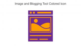 Image And Blogging Tool Colored Icon In Powerpoint Pptx Png And Editable Eps Format