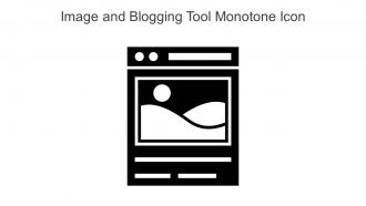 Image And Blogging Tool Monotone Icon In Powerpoint Pptx Png And Editable Eps Format