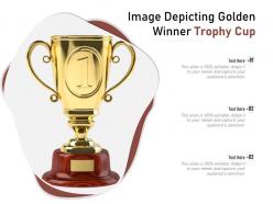 Image depicting golden winner trophy cup