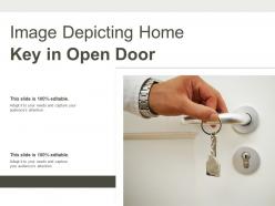 Image depicting home key in open door