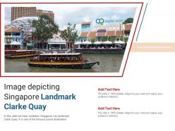 Image depicting singapore landmark clarke quay powerpoint presentation ppt template