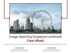 Image depicting singapore landmark flyer wheel powerpoint presentation ppt template