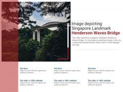 Image depicting singapore landmark henderson waves bridge powerpoint presentation ppt template