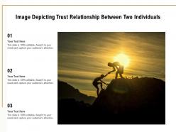 Image depicting trust relationship between two individuals