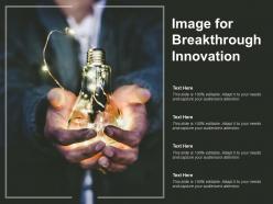 Image for breakthrough innovation