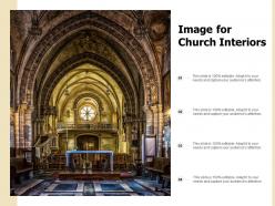 Image for church interiors