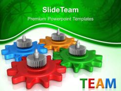 Image gear powerpoint templates gears team business ppt layouts