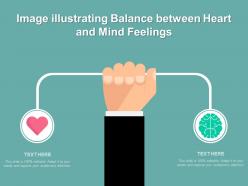 Image illustrating balance between heart and mind feelings