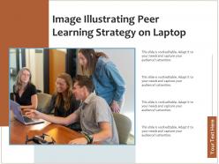 Image illustrating peer learning strategy on laptop