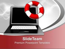Image laptop computer powerpoint templates and themes business flowchart