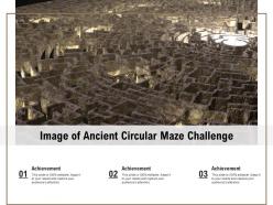 Image of ancient circular maze challenge