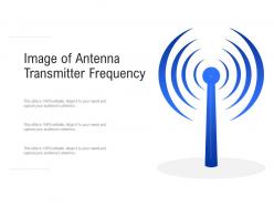 Image of antenna transmitter frequency