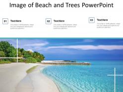 Image of beach and trees powerpoint