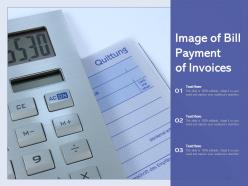 Image of bill payment of invoices