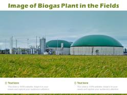 Image of biogas plant in the fields