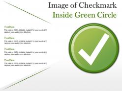 Image of checkmark inside green circle