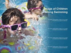 Image Of Children Learning Swimming